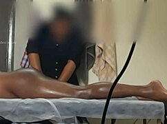 caught flashing dick during sneaky handjob massage