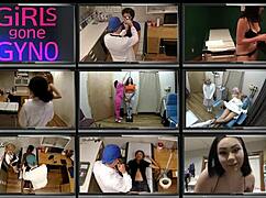 behind the scenes, lilith rose gets her latex gyno exam from patient's view