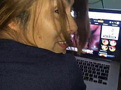 Watch sloppy redhead wet pussy lick pov!