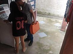 married housewife pays repairman with big ass while hubby away