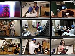 behind the scenes, lilith rose gets her latex gyno exam from patient's view