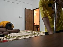 indian couple fucks hard right in front of jamila the muslim maid watching