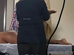 caught flashing dick during sneaky handjob massage