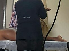 caught flashing dick during sneaky handjob massage