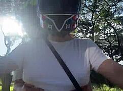 picked up a didi client without bra and he noticed my huge natural tits right away outdoors 😏🇨🇴