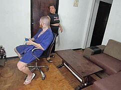 meu enteado tava no video game e eu mostrei que sexo real e bem melhor