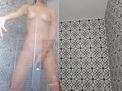i had a hot sensual shower with my big ass brazilian body all wet