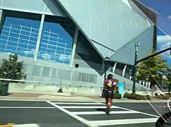 Squirting All Over Atlanta Streets!