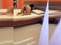 horny milf shakes huge ass seduces stepsons cock straight into shaved pussy