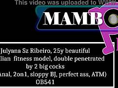 Imagine this brazilian fitness model Julyana Sz Ribeiro double penetrated by monster cocks sloppy ATM?