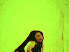 sexy asian ass twerks in fishnets teasing hard