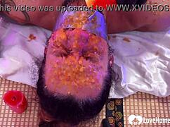 Watch Me Drip Scalding Wax on Bound Husband's Kinky Body