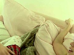 petite brunette teen in miniskirt and socks deepthroats before creampie in small tits pussy.