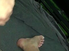 Chubby Fat Guy Jerks Cock Hard Until Thick Cum Eruption Close-Up