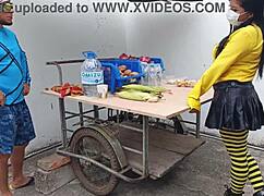 Salesman Pounds Curvy Latina Neighbor's Big Natural Tits in Homemade Fuck Fest