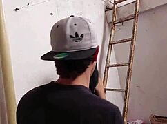 splitting neighbor whore's pussy for tank fix wild rooftop sex