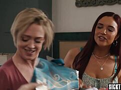 Big Tits Milf Devours Big Ass Lesbian Housewife In Wild Muff Diving Orgy