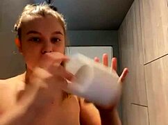 teen whore gags on monster cock deepthroat sloppy in public outdoor