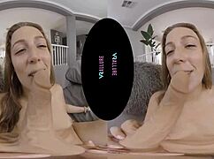 blonde allure star febby rushes back for solo buttplug tease in pov