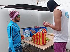 Salesman Pounds Curvy Latina Neighbor's Big Natural Tits in Homemade Fuck Fest