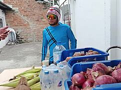 Salesman Pounds Curvy Latina Neighbor's Big Natural Tits in Homemade Fuck Fest