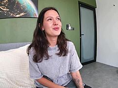 Ever fucked a busty virgin stepsis? Watch her gag on cock before huge cumshot POV!