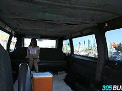 innocent girl trades cash for public bus dick in real humiliation scene