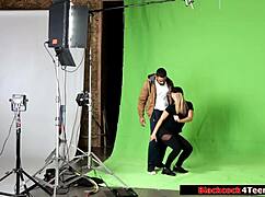 Blonde Fan Deepthroats Idol's BBC Then Rides Hard.