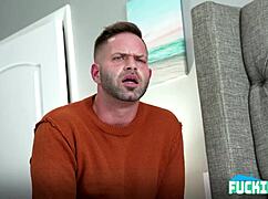 hot 18+ TEEN catches family man jerking off to porn and joins for reality fuck session?