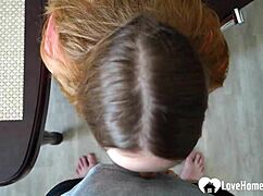 filthy taboo stepsis horny for rough quickie wet pussy pounding in kitchen?