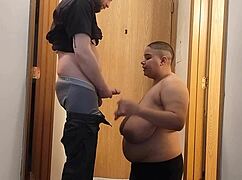 Bald ho, suck that dick deep then let him fuck your ear till he cums!
