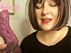 unboxing mrlsexdoll futa lucy hits wet orgasm with dildo play for this curvy italian milf
