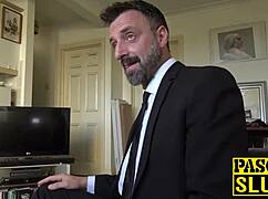 SKINNY APRIL PAISLEY dominated by rough ASS FUCKING