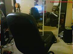 19yo redhead teen squirts hard using purple vibrator in webcam cum show