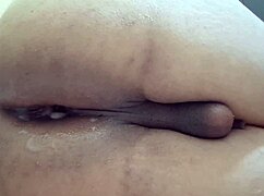 fucking my naked trans ass gaping with huge bbc dildo first time