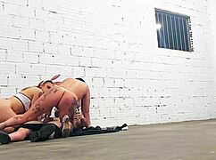 who knew two cute cosplay bodybuilders with monster cocks would ride big tits in neighbor's garage cowgirl frenzy?