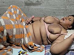 Chubby futanari stepmom takes huge cock creampie load hard!