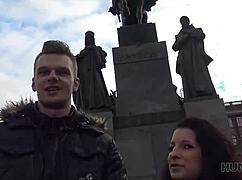 hunt4k busty brunette jocelyne lets cash fuck her shaved pussy outdoors!!