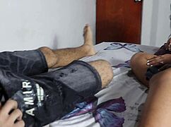 sharing bed with college bestie her tight latina pussy makes my big cock throb hard