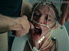 beautiful bound toilet pet takes extreme bdsm assfucking domination