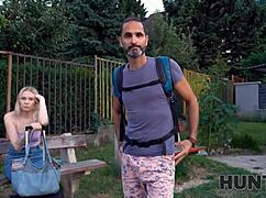 omg can you believe this dirty girl ditches her bf for passionate outdoor sex?!