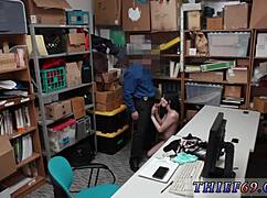 wanna see sexy blonde cop fuck petite emo burglar thief?