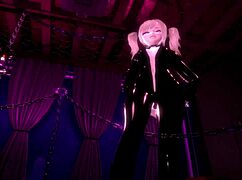 Gothic petite teen pegging you hard in BDSM VR, want more?