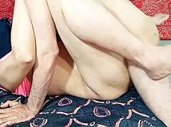 desi girlfriend's big ass creampied missionary by huge cock hindi moans