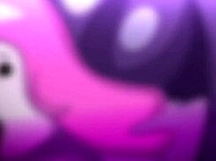 Princess Bubblegum takes monster cocks in futanari threesome orgy