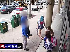 i bang skinny latina shoplifter doggystyle for cash creampie