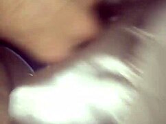 early morning big dick monster cock gets stroked hard by amateur interracial girlfriend