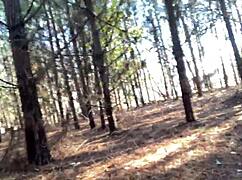 ever caught a sexy solo clitlicker flashing wet pussy orgasm in forest update?