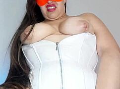 Wife's Friend Masturbates Cameltoe Secretly For Me