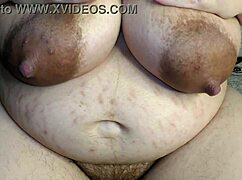 Wanna see lactating milf stroke hairy pussy craving creampie fill?